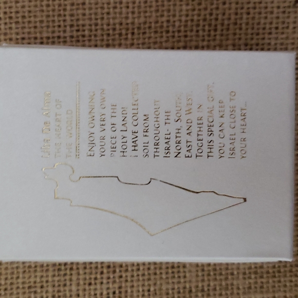 Israeli soil necklace 925 silver. NWT - Picture 7 of 7